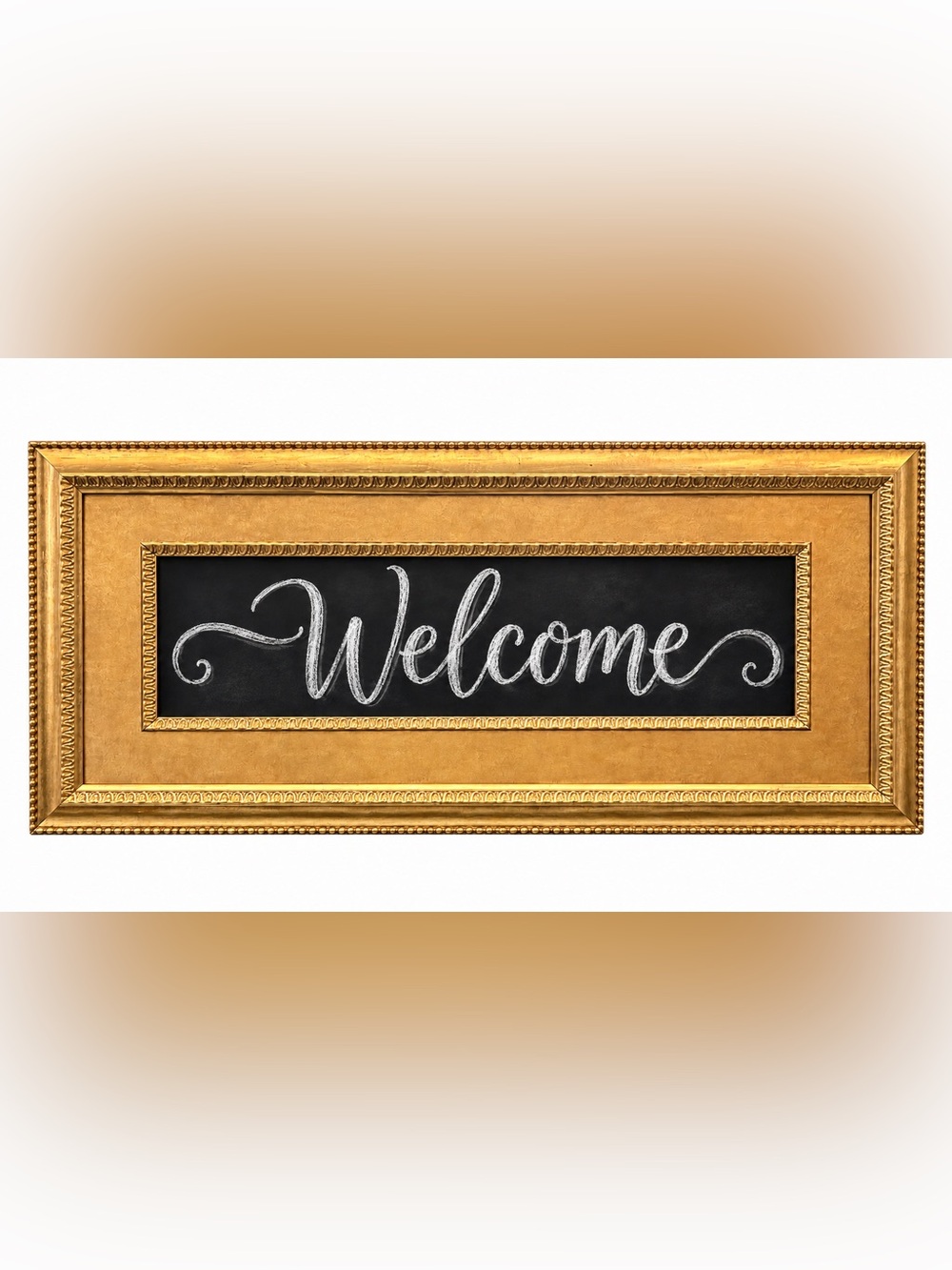 Gold Matted and Framed Chalkboard Sign Weddings/Showers/Special Events